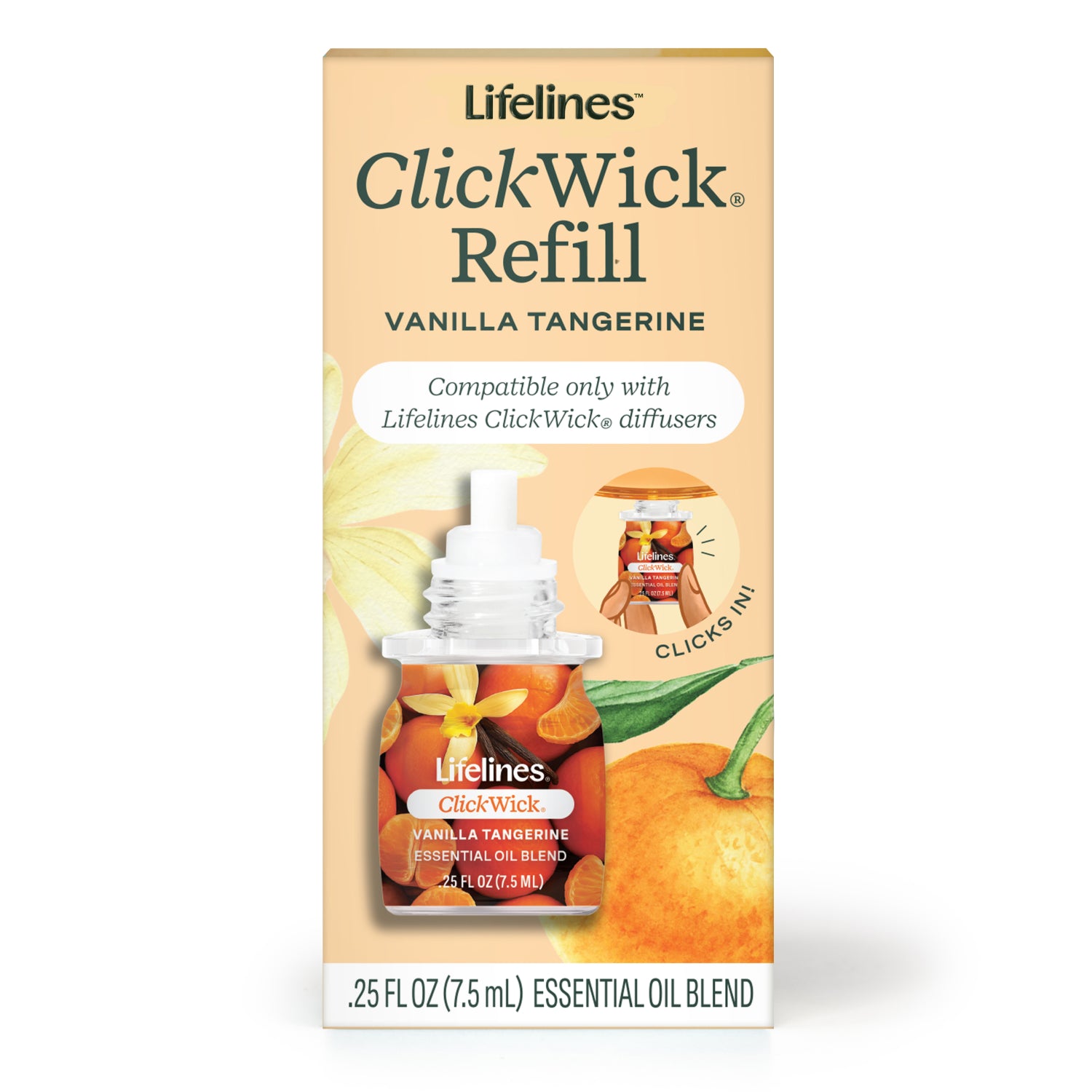 Clickwick 7.5ml Single - Vanilla Tangerine