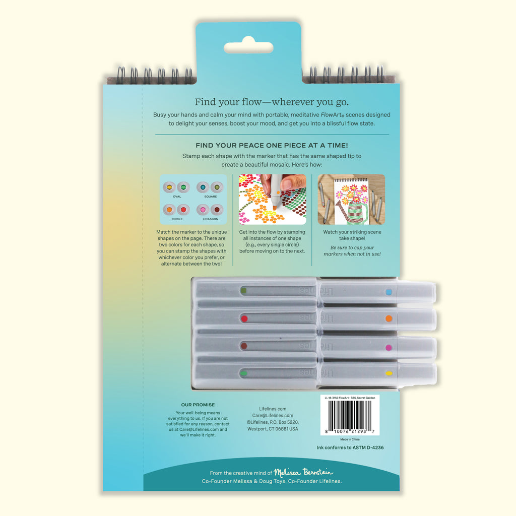 FlowArt® - Stamp By Shape, Secret Garden