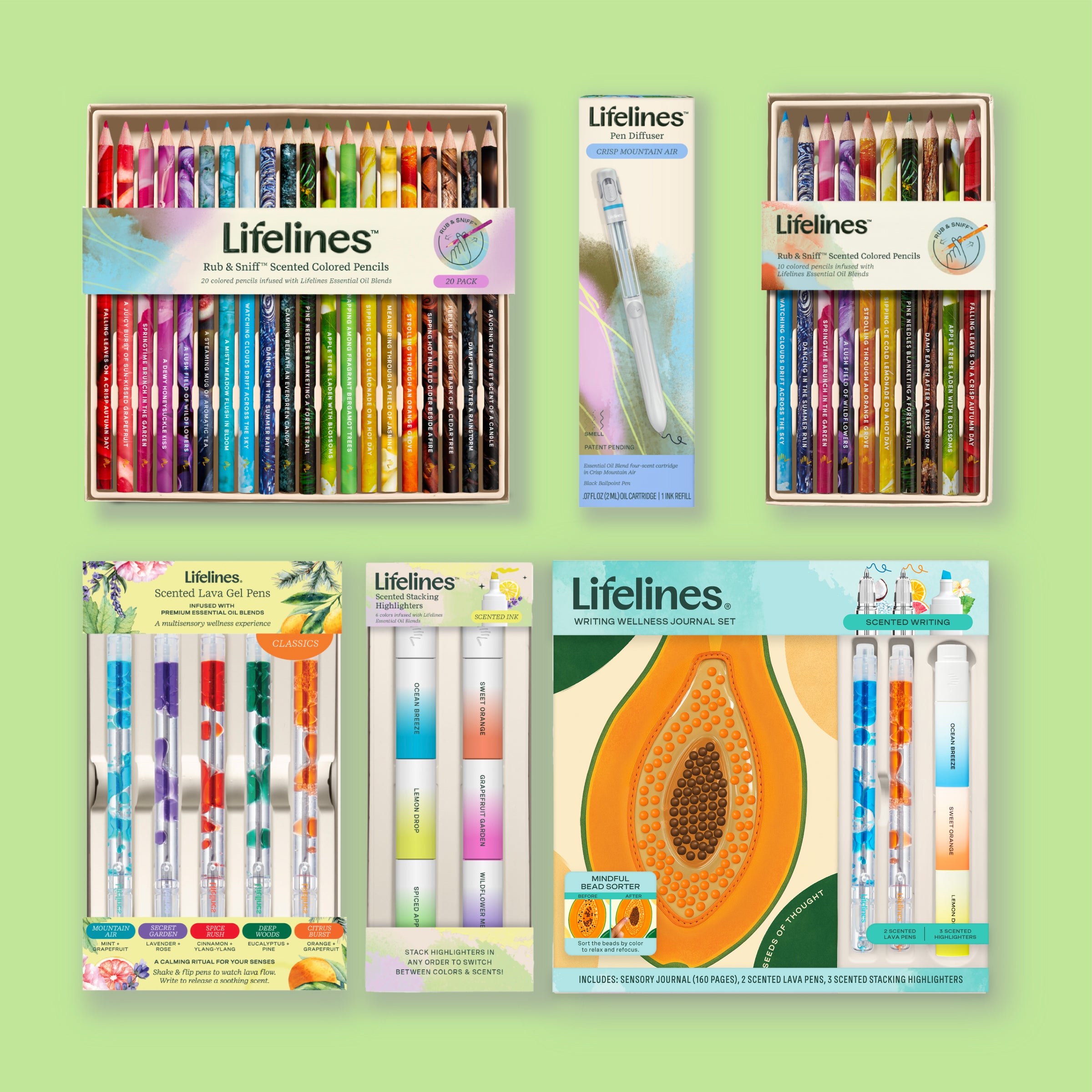 Writing Wellness Journal Set - Papaya