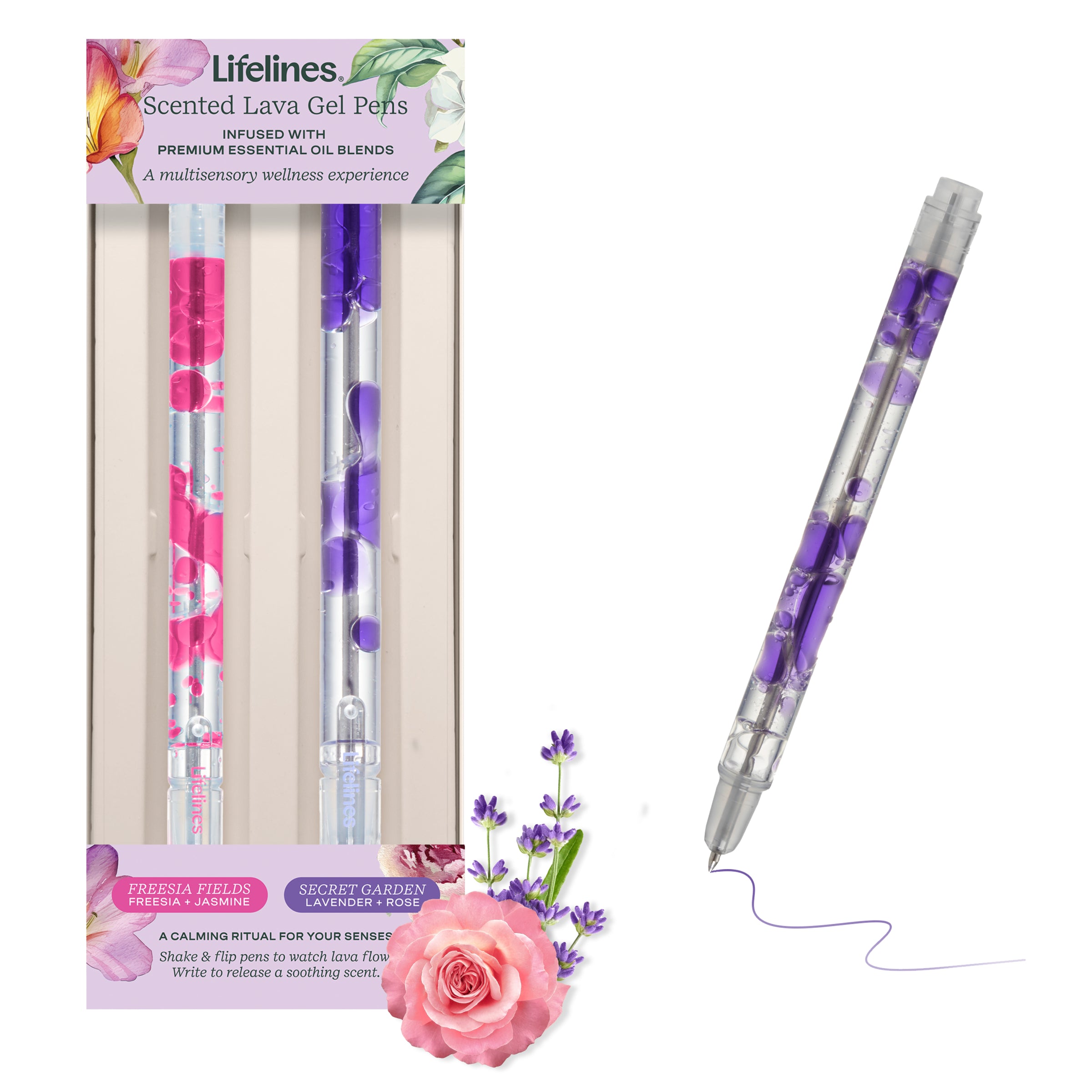Scented Lava Pen 2 Pack - Pink/Purple